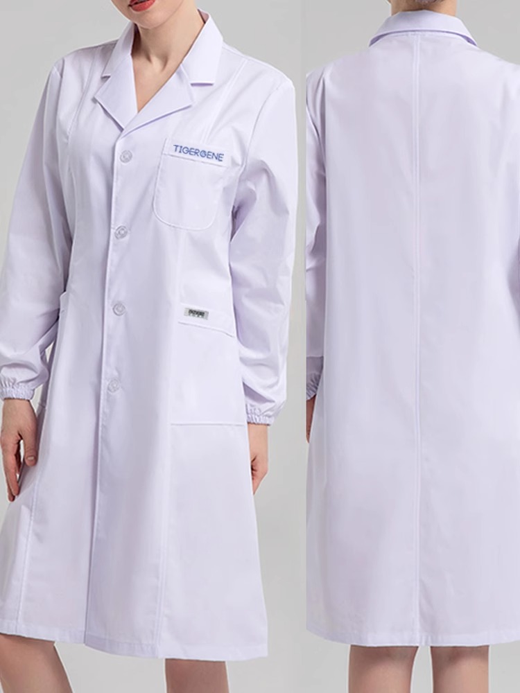 Tigergene医护服装白大褂女医生工作服长袖短袖护士服劳保服科研实验服图4