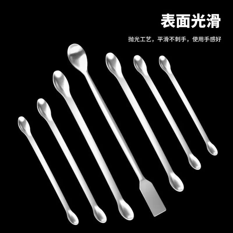 不锈钢单头药勺计量勺 取样勺药匙双头药勺 微量药勺 实验室图2