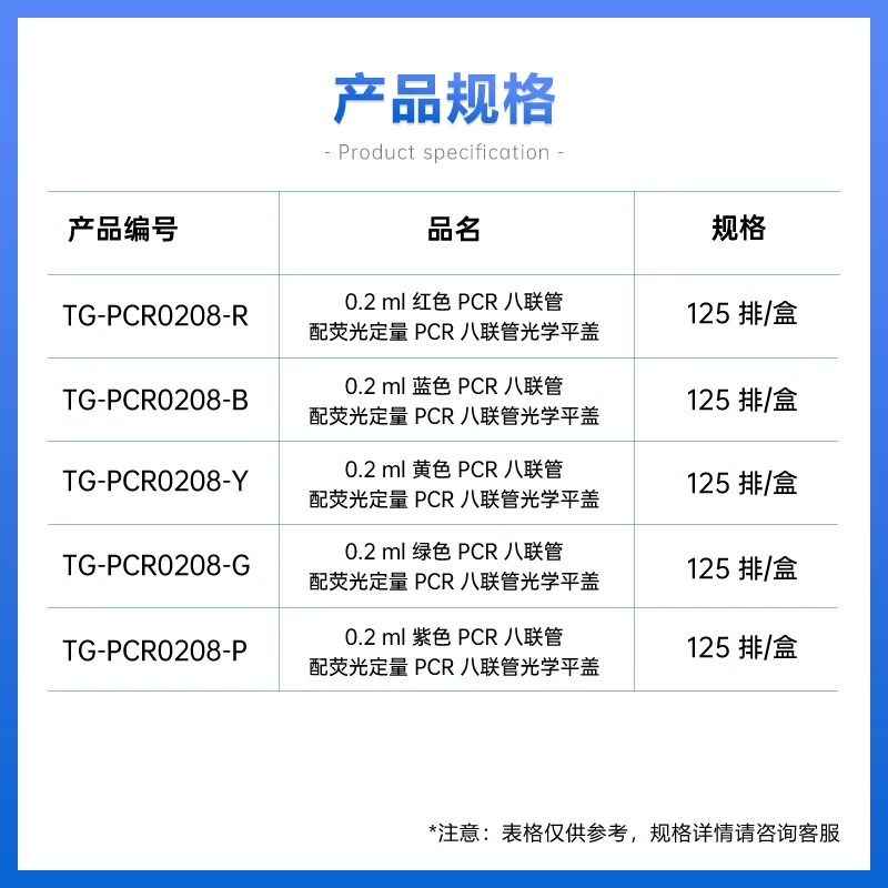 Tigergene 0.2ml马卡龙多彩色PCR八联排管带盖图2