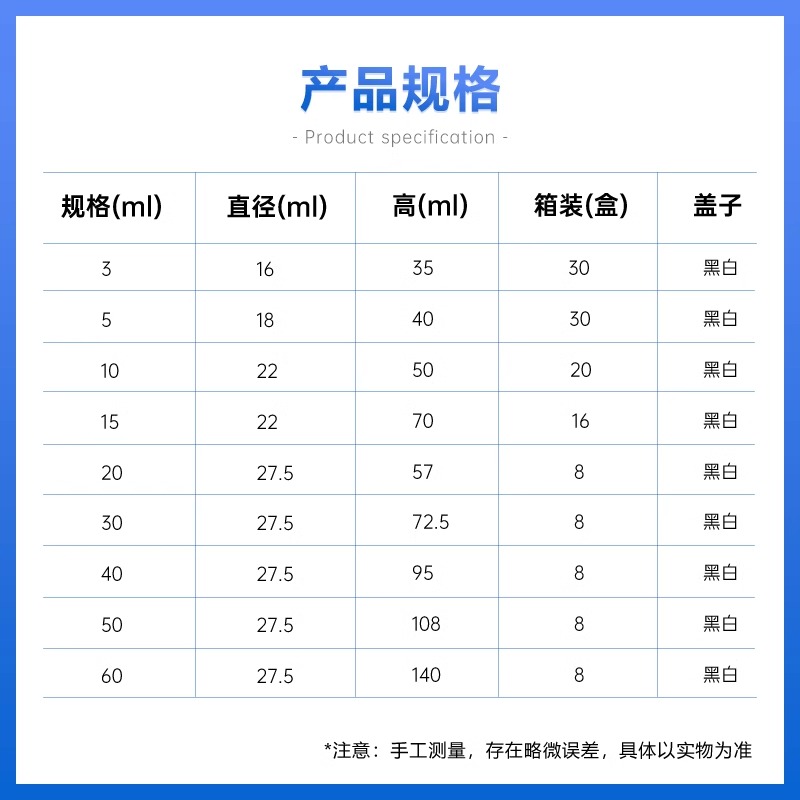 螺口玻璃瓶试剂瓶样品瓶精油西林瓶3 5 10 15 20 40 50 60ml透明图2