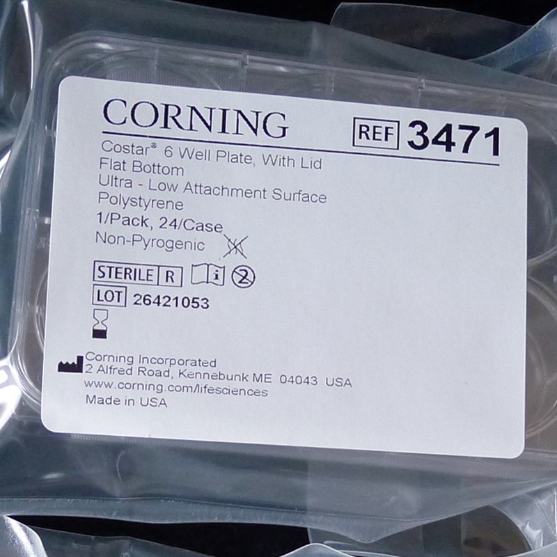 Corning康宁6 24 96孔超低吸附微孔板透明带盖灭菌3471 3473 3474 7007图3