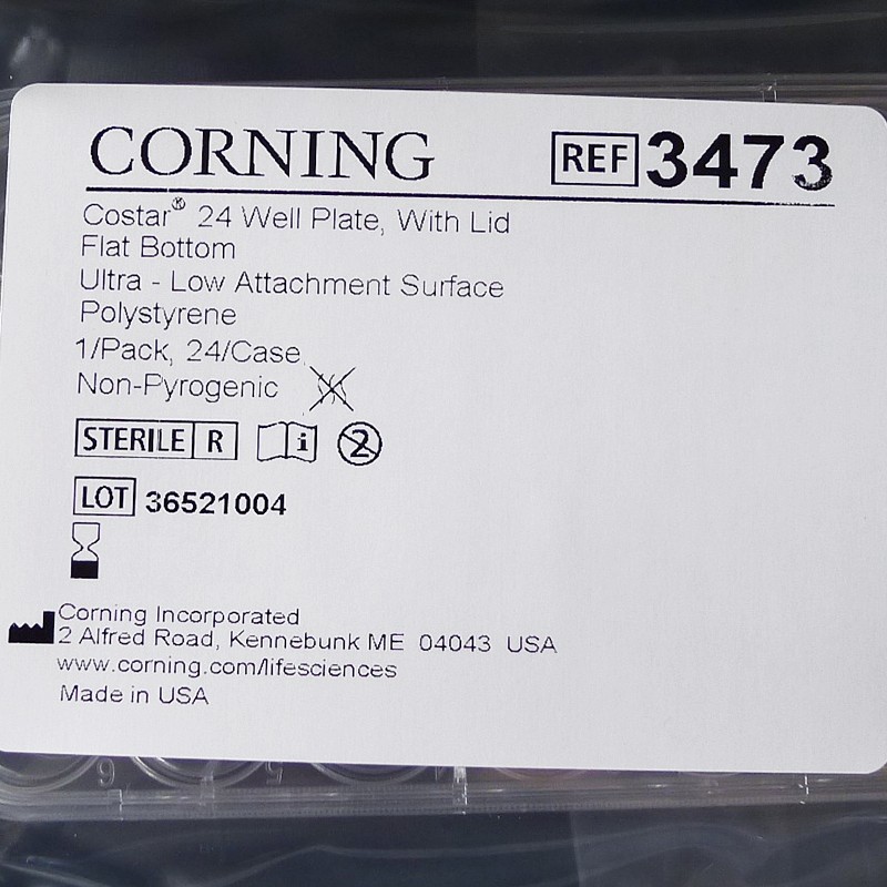Corning康宁6 24 96孔超低吸附微孔板透明带盖灭菌3471 3473 3474 7007图2