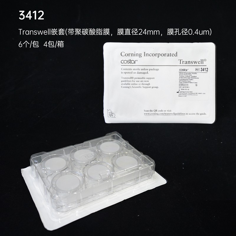 Corning康宁Transwell膜嵌套半透明聚碳酸酯膜灭菌3412 3413 3422图3